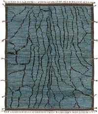 New Moroccan Style Hand-Knotted Rug - 8' 2" x 10' 2" (98" x 122")