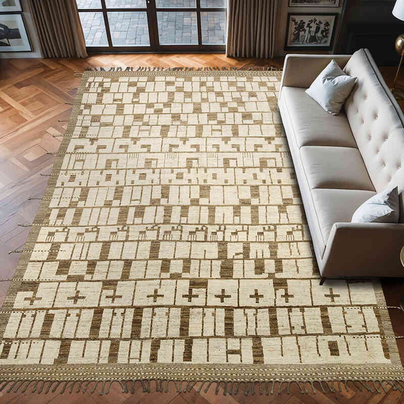 Yeni Fas Tarzi El Dokuma Hali - 278 cm x 396 cm - K0074960