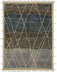 New Moroccan Style Hand-Knotted Rug - 9' 2" x 12' 2" (110" x 146")