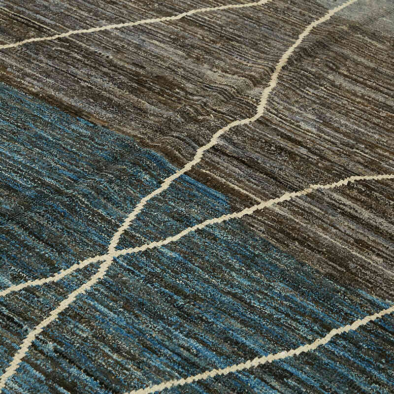 New Moroccan Style Hand-Knotted Rug - 9' 2" x 12' 2" (110" x 146") - K0074966