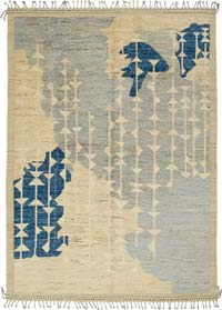 New Moroccan Style Hand-Knotted Rug - 8' 11" x 12' 6" (107" x 150")