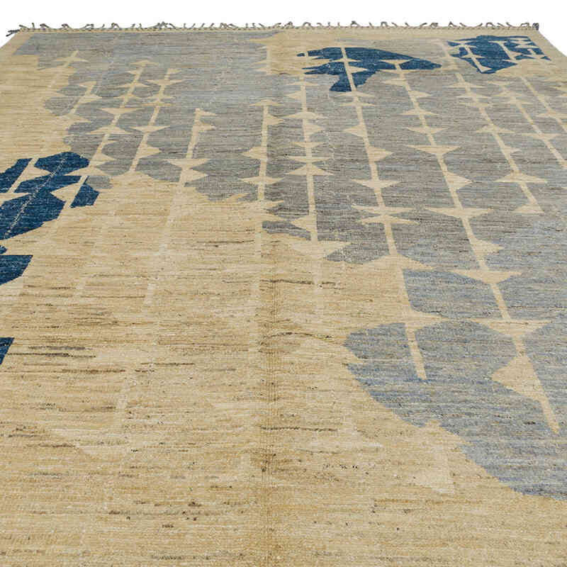Nueva Alfombra Tejida a Mano de Estilo Marroquí - 273 cm x 382 cm - K0074970