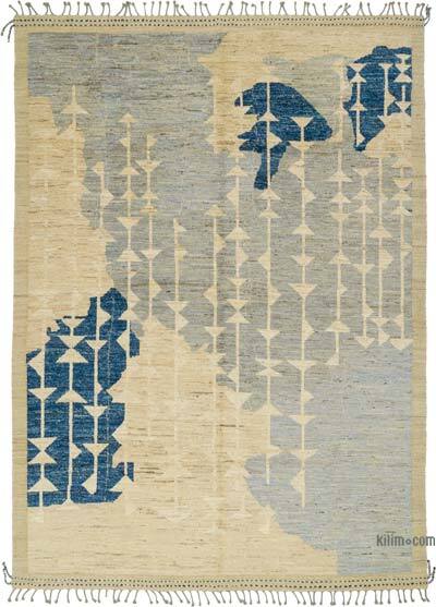 New Moroccan Style Hand-Knotted Rug - 8' 11" x 12' 6" (107" x 150")