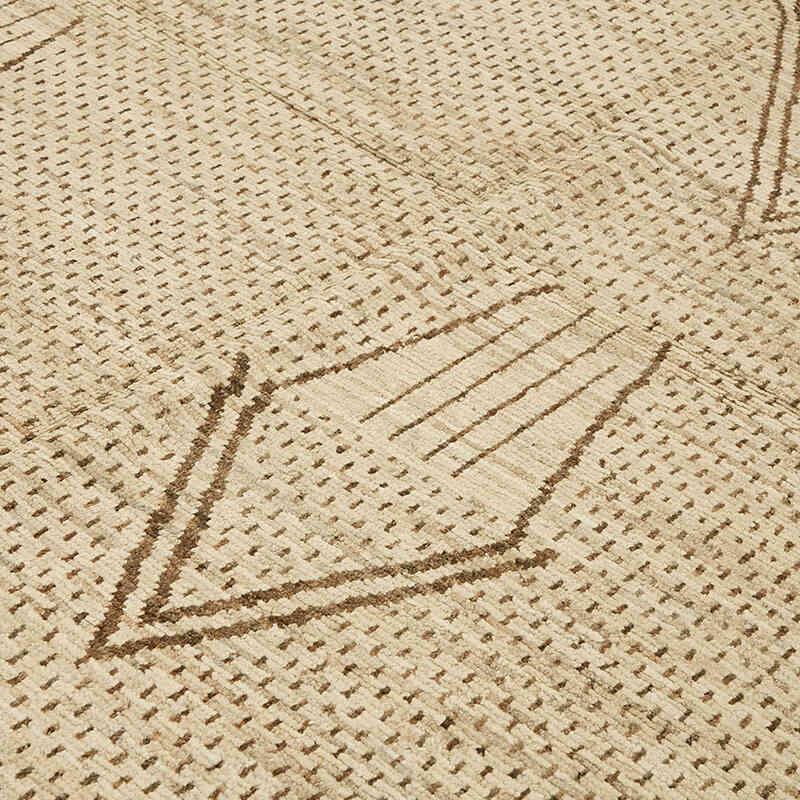Nueva Alfombra Tejida a Mano de Estilo Marroquí - 304 cm x 370 cm - K0074972