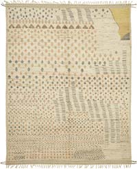 New Moroccan Style Hand-Knotted Rug - 9' 7" x 12' 4" (115" x 148")