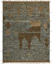 New Moroccan Style Hand-Knotted Rug - 9' 5" x 12' 6" (113" x 150")