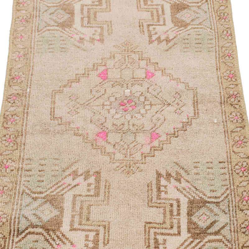 Vintage Turkish Hand-Knotted Rug - 1' 8" x 3' 4" (20" x 40") - K0074987
