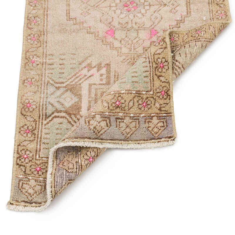 Vintage Turkish Hand-Knotted Rug - 1' 8" x 3' 4" (20" x 40") - K0074987