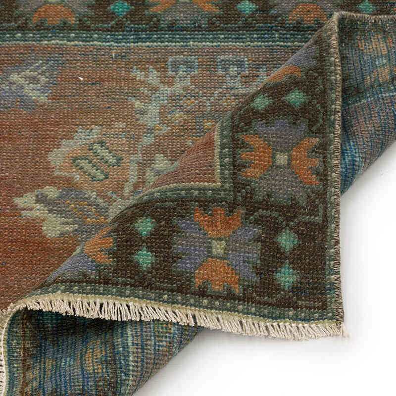Alfombra Vintage Turca Anudada a Mano - 62 cm x 58 cm - K0074990