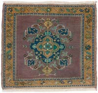 El Dokuma Vintage Halı - 75 cm x 70 cm