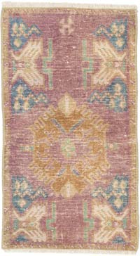 El Dokuma Vintage Halı - 48 cm x 84 cm