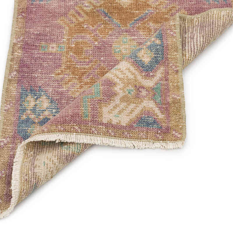 Alfombra Vintage Turca Anudada a Mano - 48 cm x 84 cm - K0074997