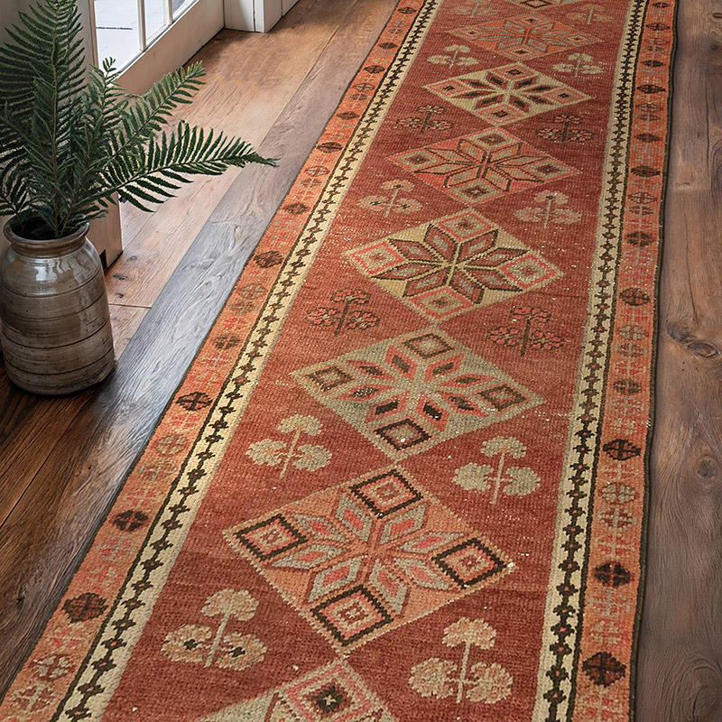 Vintage Anadolu Yolluk - 98 cm x 357 cm - K0075020