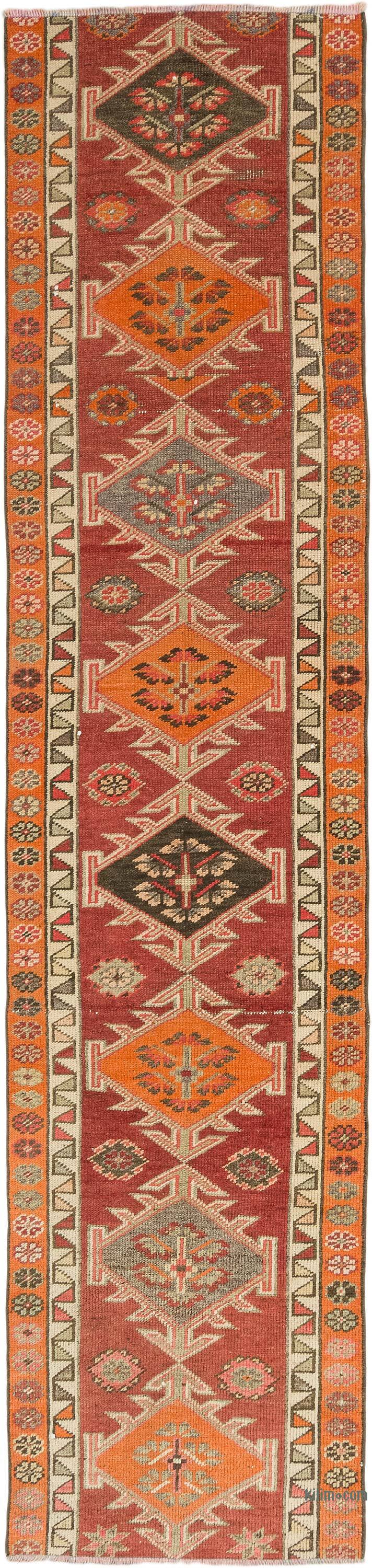 Vintage Tribal Runner Rug - 2' 9" x 11' 8" (33" x 140") - K0075022