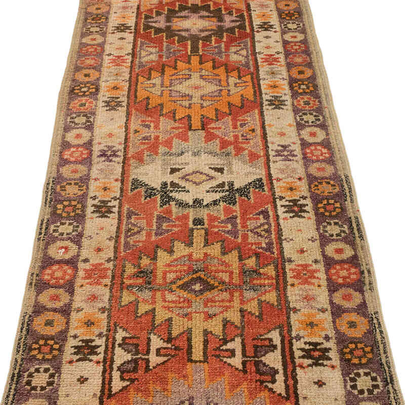 Vintage Tribal Runner Rug - 2' 7" x 13' 11" (31" x 167") - K0075023