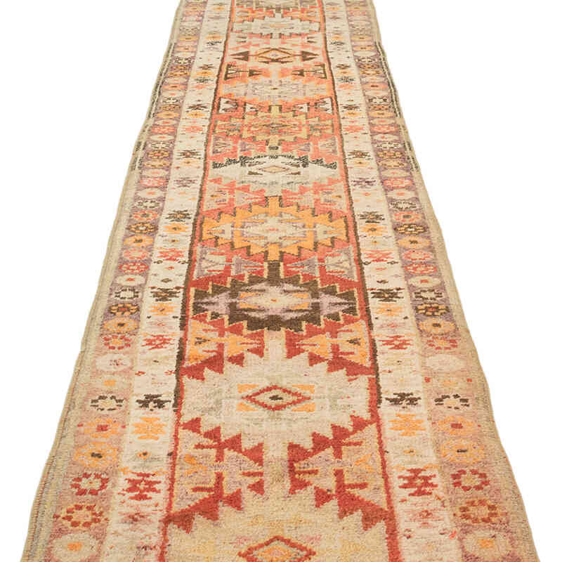 Vintage Tribal Runner Rug - 2' 7" x 13' 11" (31" x 167") - K0075023