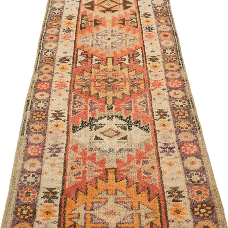 Vintage Tribal Runner Rug - 2' 7" x 13' 11" (31" x 167") - K0075023