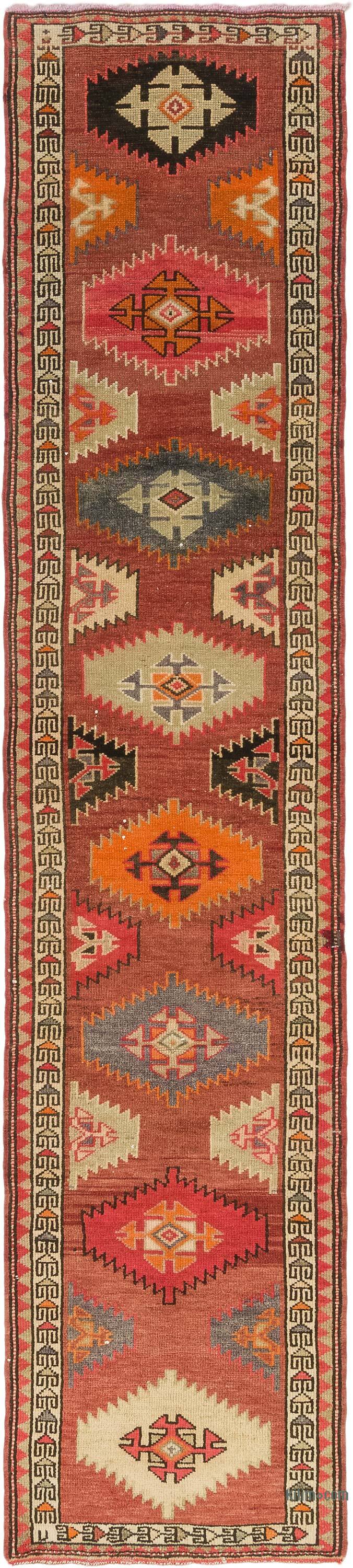 Alfombra Vintage de pasillo - 85 cm x 386 cm - K0075024