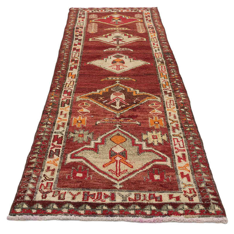 Alfombra Vintage de pasillo - 90 cm x 282 cm - K0075026