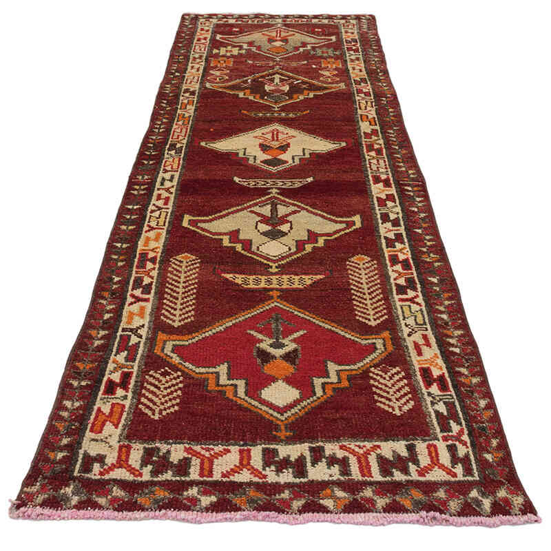 Alfombra Vintage de pasillo - 90 cm x 282 cm - K0075026