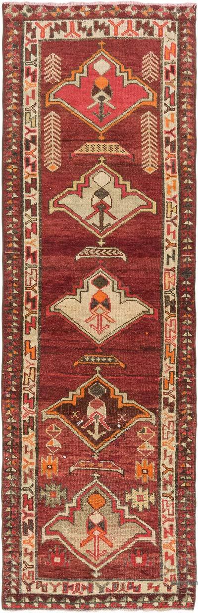 Alfombra Vintage de pasillo - 90 cm x 282 cm