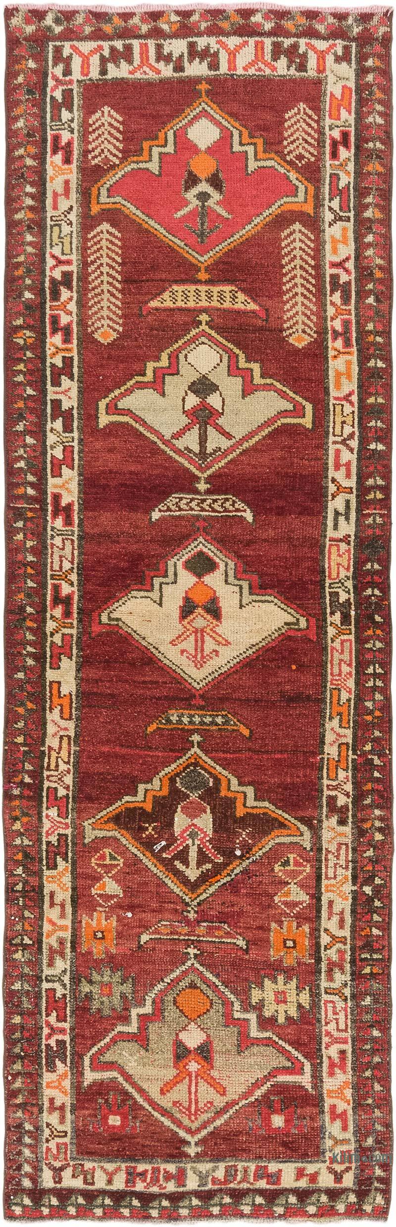 Alfombra Vintage de pasillo - 90 cm x 282 cm - K0075026