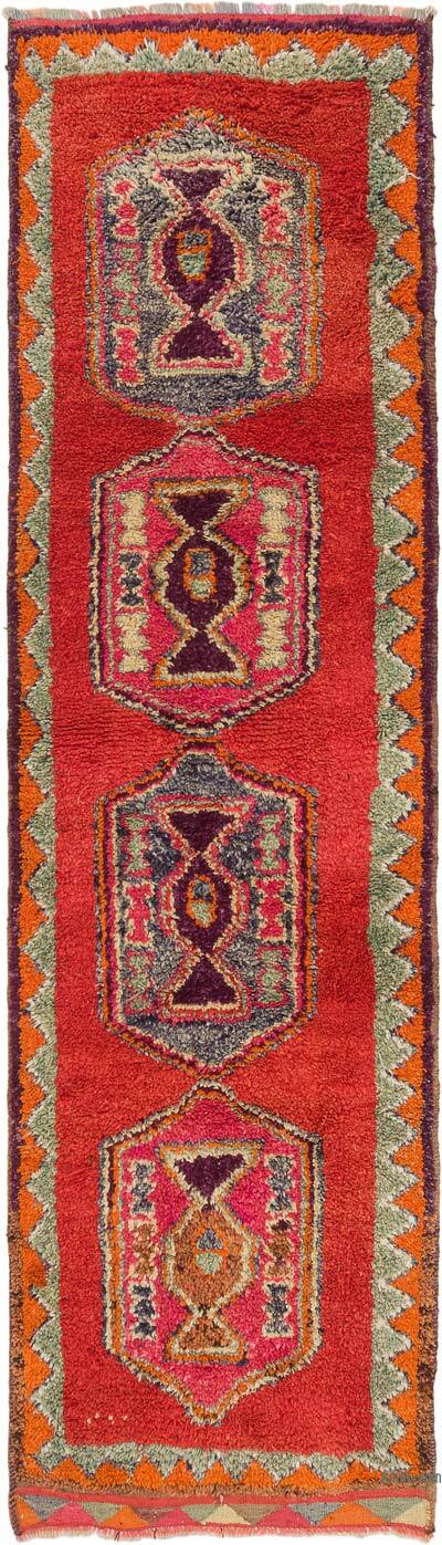 Vintage Tribal Runner Rug - 3' 3" x 11' 5" (39" x 137")