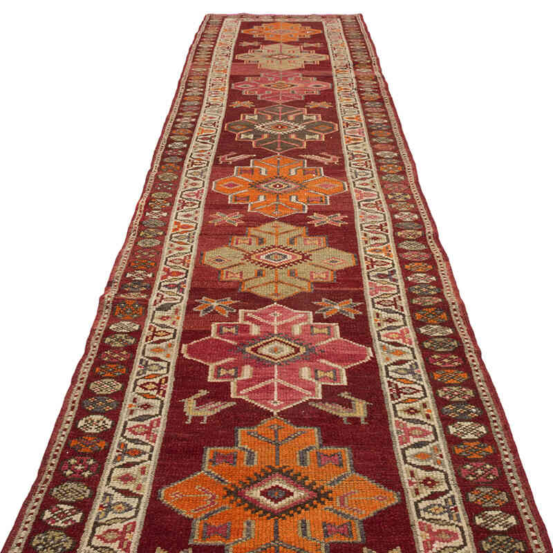 Vintage Anadolu Yolluk - 90 cm x 383 cm - K0075039
