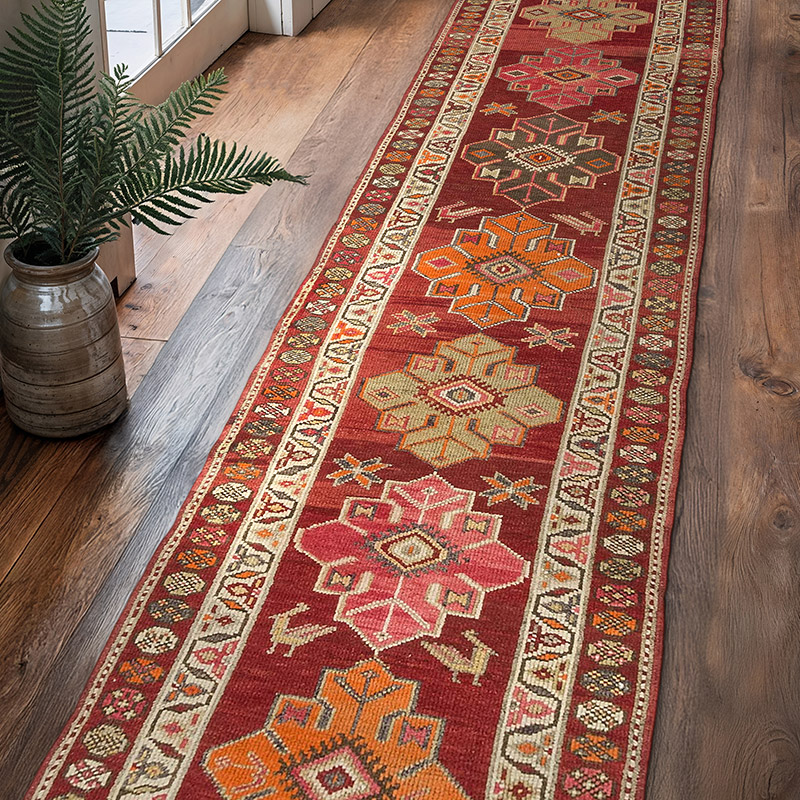 Vintage Anadolu Yolluk - 90 cm x 383 cm - K0075039