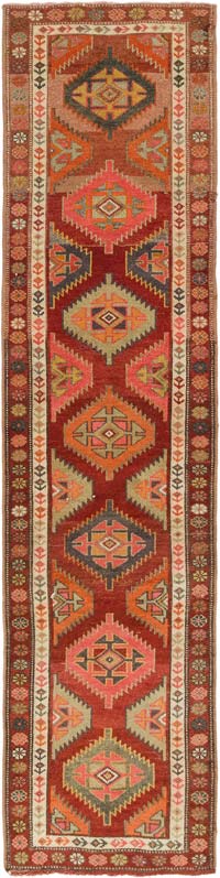Vintage Anadolu Yolluk - 90 cm x 357 cm