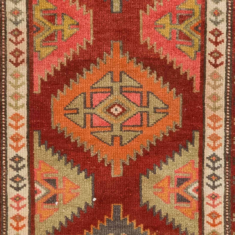 Vintage Tribal Runner Rug - 2' 11" x 11' 9" (35" x 141") - K0075053