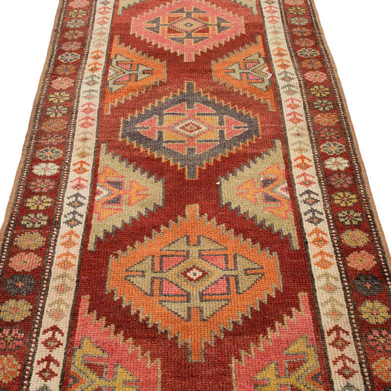 Vintage Tribal Runner Rug - 2' 11" x 11' 9" (35" x 141") - K0075053