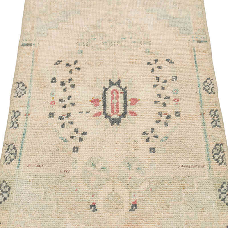 Vintage Turkish Hand-Knotted Rug - 1' 7" x 3' 3" (19" x 39") - K0075061