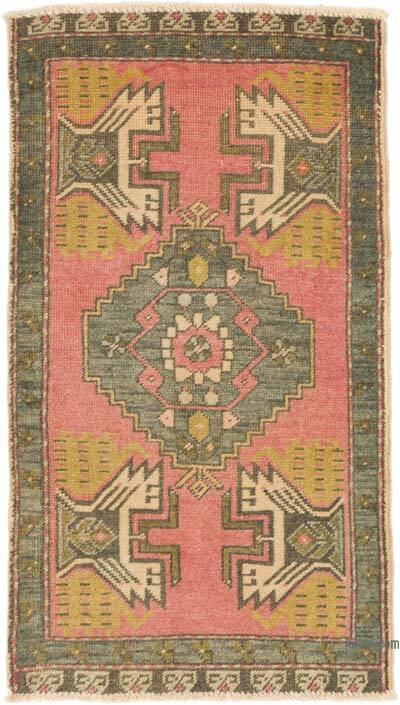 Vintage Turkish Hand-Knotted Rug - 1' 8" x 3'  (20" x 36")