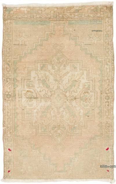 El Dokuma Vintage Halı - 56 cm x 88 cm