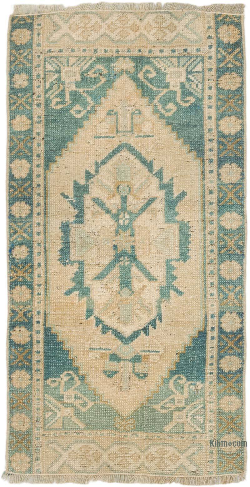 Vintage Turkish Hand-Knotted Rug - 1' 6" x 2' 11" (18" x 35") - K0075071