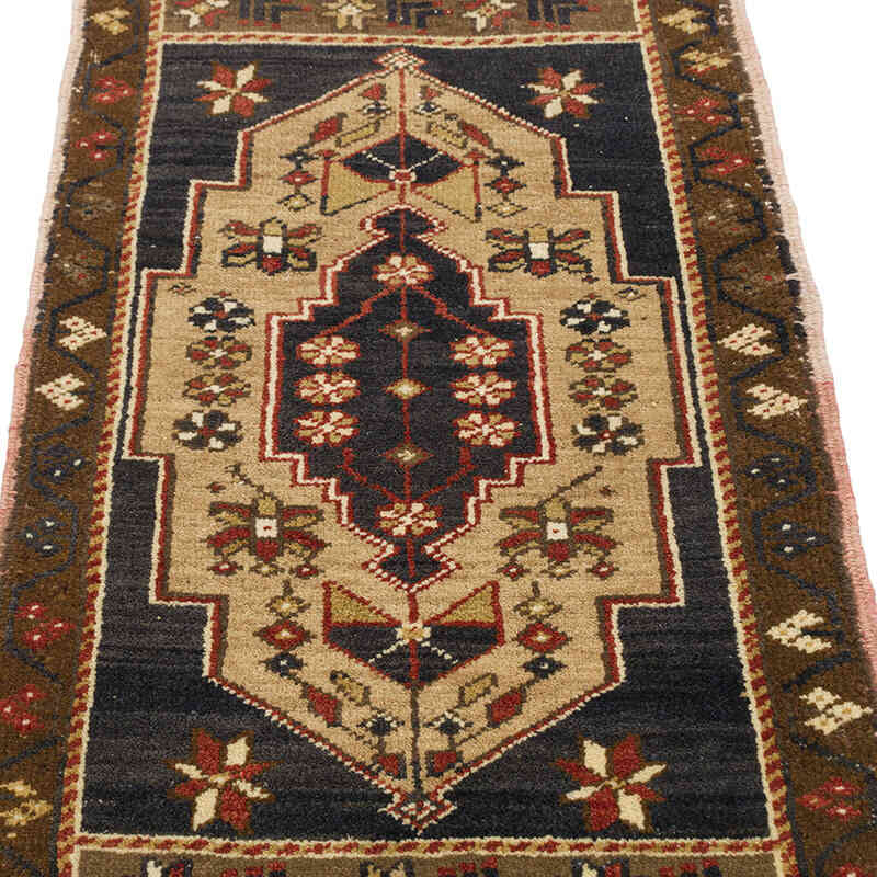 Vintage Turkish Hand-Knotted Rug - 1' 9" x 2' 11" (21" x 35") - K0075075