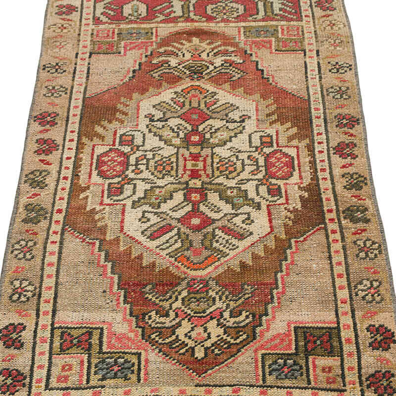 Vintage Turkish Hand-Knotted Rug - 1' 10" x 3' 5" (22" x 41") - K0075076