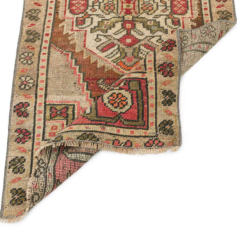 Vintage Turkish Hand-Knotted Rug - 1' 10" x 3' 5" (22" x 41") - K0075076