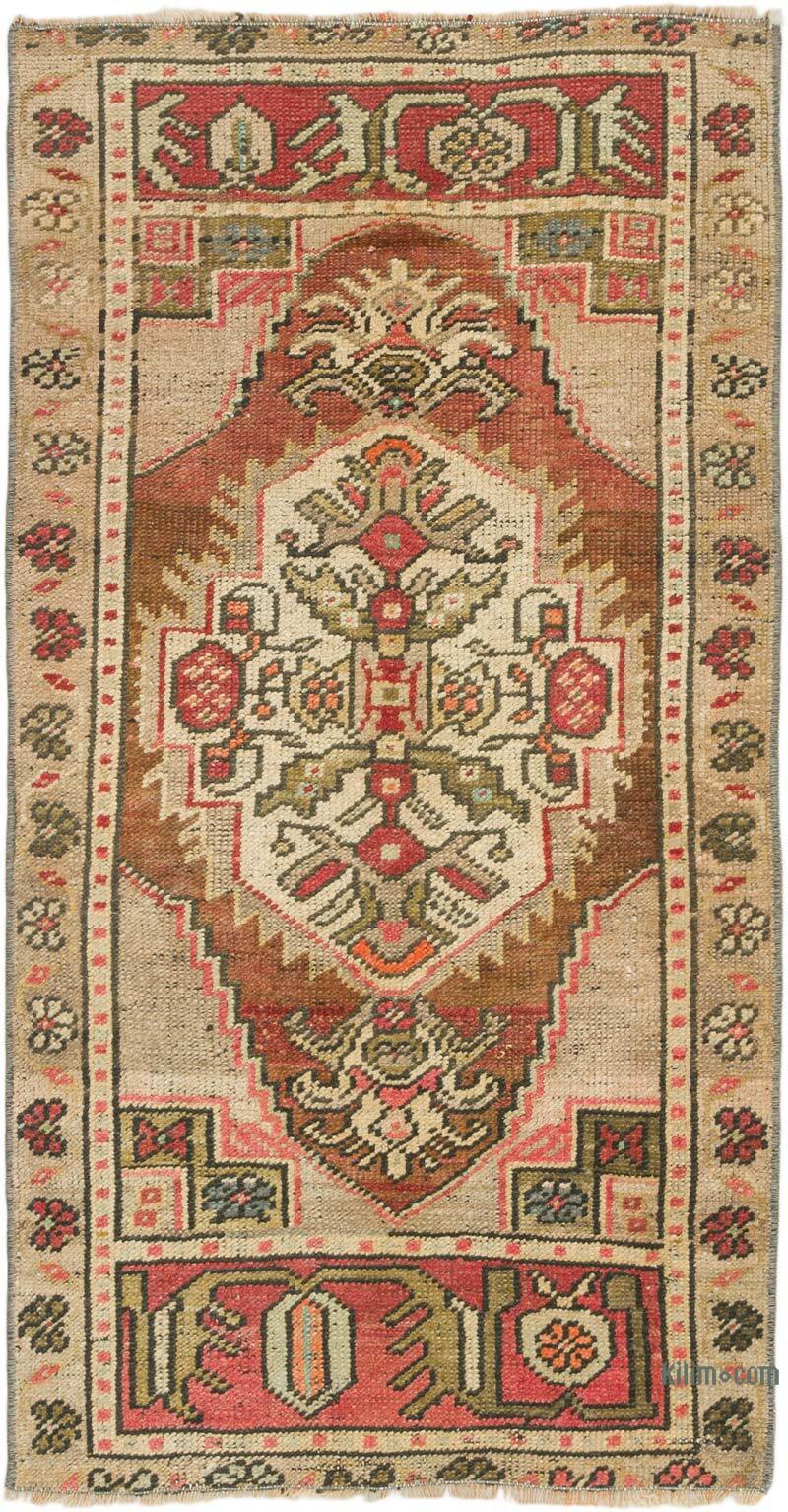 Vintage Turkish Hand-Knotted Rug - 1' 10" x 3' 5" (22" x 41") - K0075076