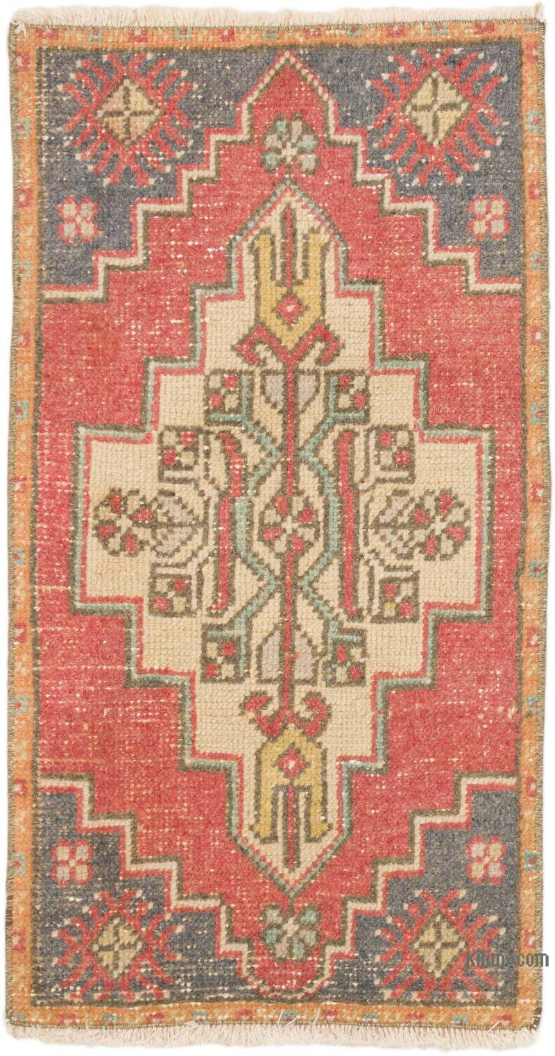 Vintage Turkish Hand-Knotted Rug - 1' 6" x 2' 9" (18" x 33") - K0075077
