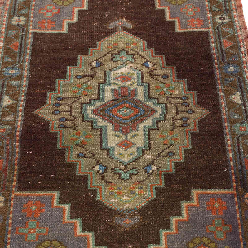 Vintage Turkish Hand-Knotted Rug - 1' 11" x 3'  (23" x 36") - K0075081