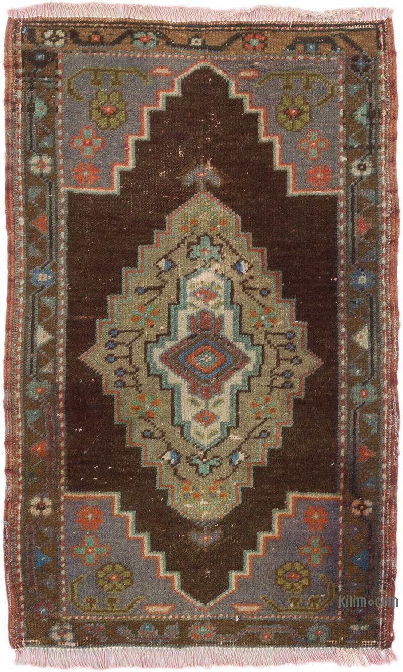 Vintage Turkish Hand-Knotted Rug - 1' 11" x 3'  (23" x 36") - K0075081
