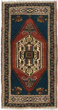 El Dokuma Vintage Halı - 58 cm x 107 cm