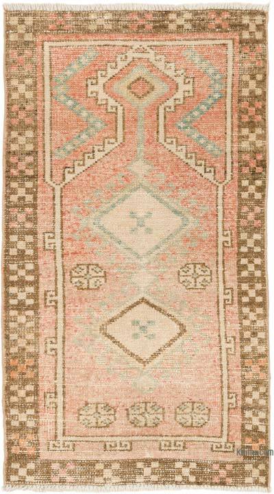 Vintage Turkish Hand-Knotted Rug - 2' 2" x 3' 11" (26" x 47")