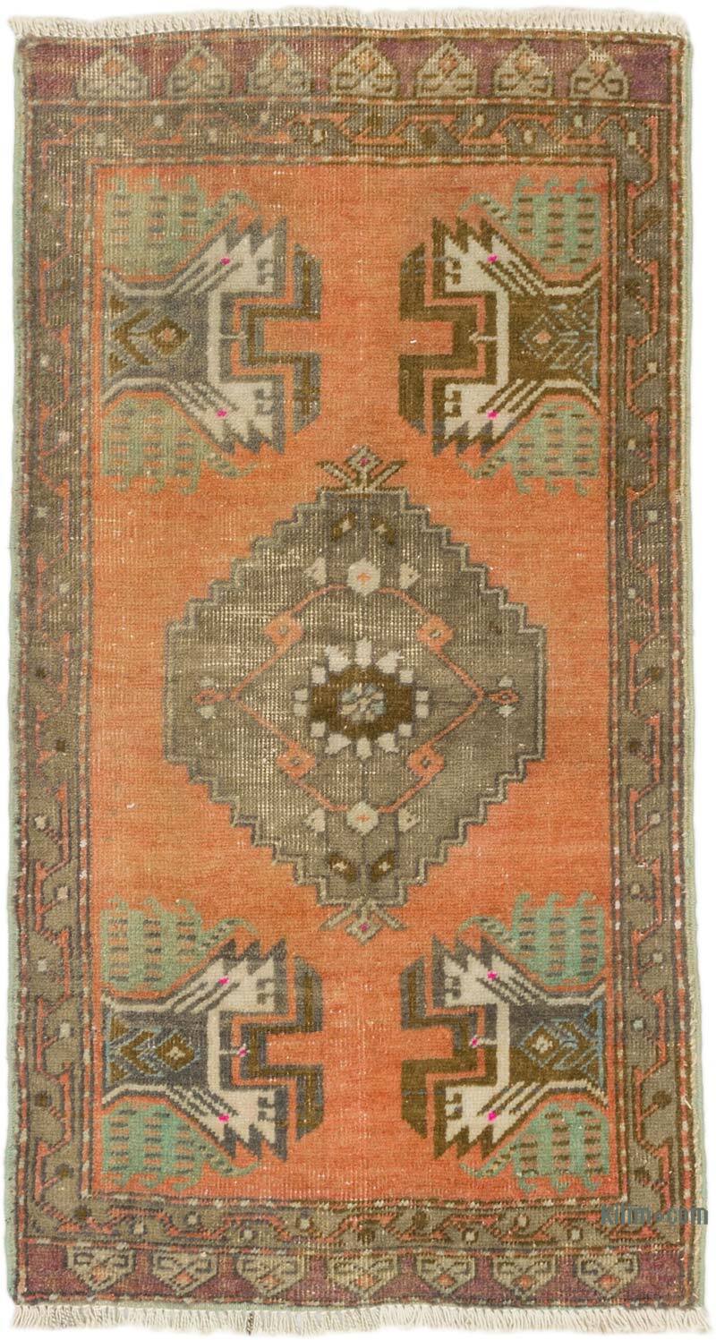 Vintage Turkish Hand-Knotted Rug - 1' 8" x 2' 11" (20" x 35") - K0075093