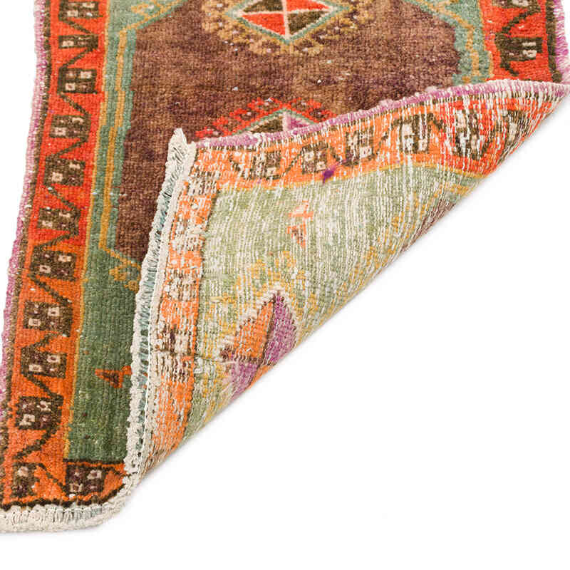 El Dokuma Vintage Halı - 53 cm x 83 cm - K0075095