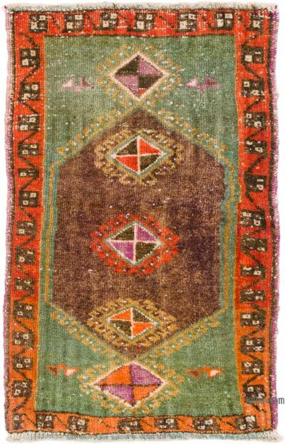 El Dokuma Vintage Halı - 53 cm x 83 cm