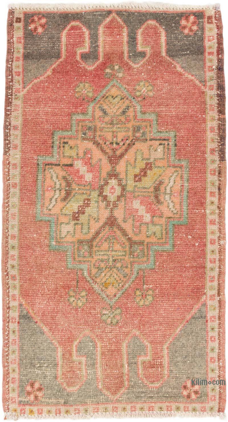 Alfombra Vintage Turca Anudada a Mano - 53 cm x 95 cm - K0075096