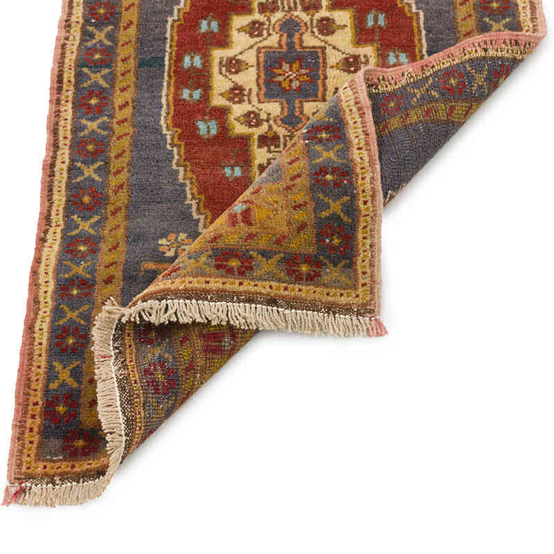 Vintage Turkish Hand-Knotted Rug - 1' 8" x 3' 2" (20" x 38") - K0075103